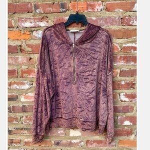 Peach Love California Velvet Hoodie